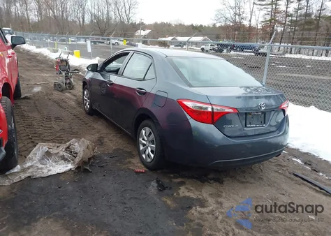 2014 Toyota Corolla Le z USA, uszkodzony, nr VIN 2T1BURHE4EC112167